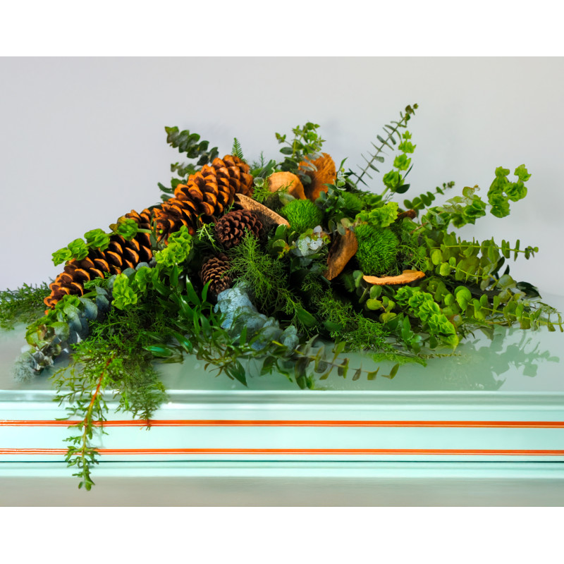 Woodland Grace Casket Spray  - Same Day Delivery