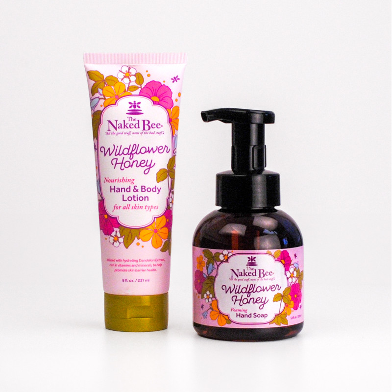 Naked Bee Wildflower Honey Lotion and Hand Soap Bundle - Same Day Delivery