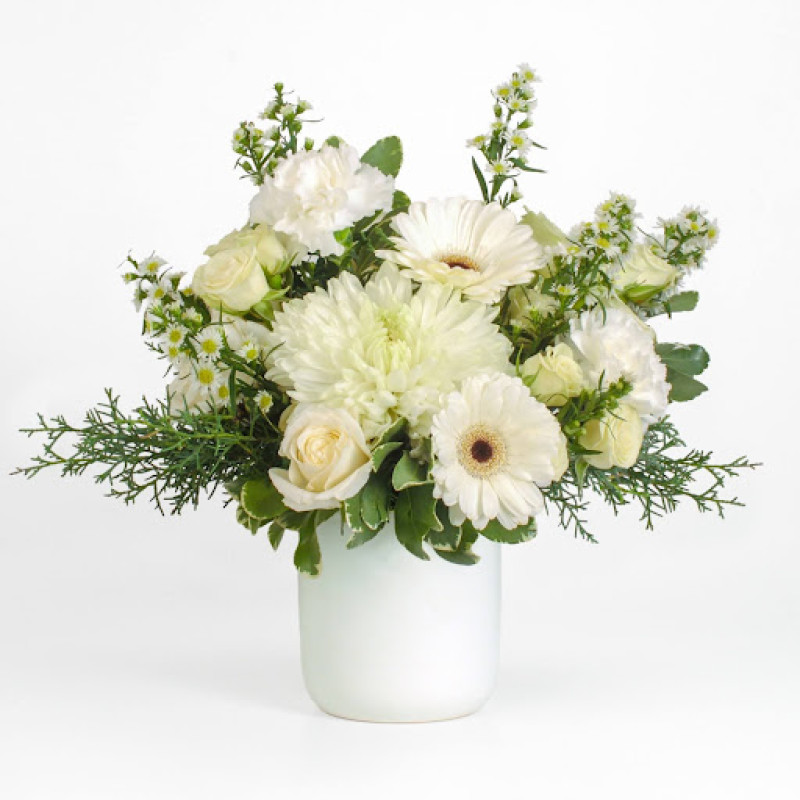 Elegance In White Petite Bouquet - Same Day Delivery