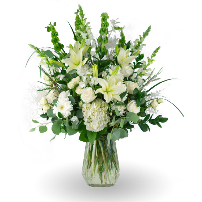 Elegance in White Bouquet - Same Day Delivery