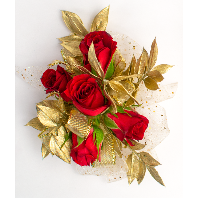 Gilded Romance Corsage - Same Day Delivery