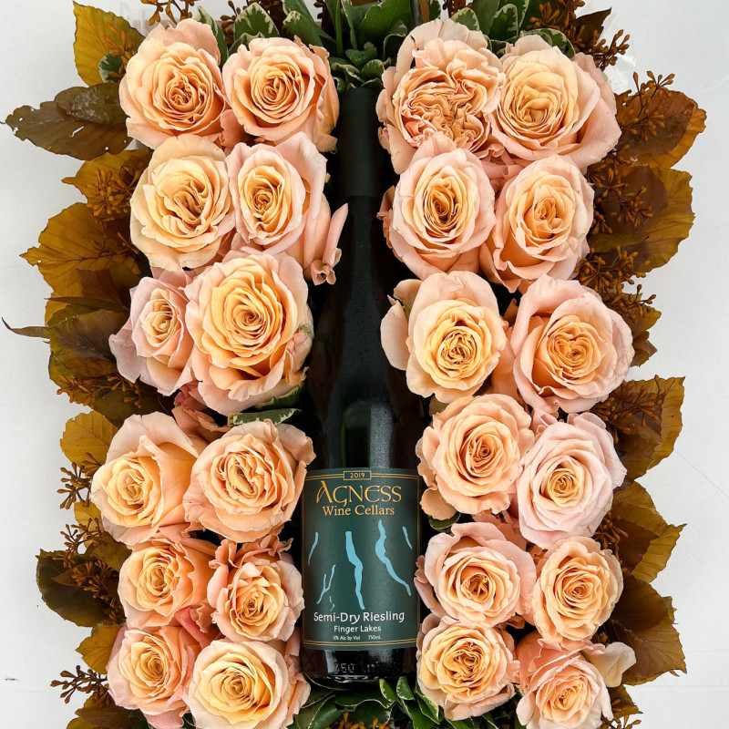 Finger Lakes Fall Feelings Wine and Rose Package - Same Day Delivery