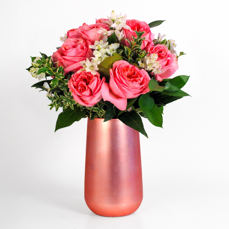 Modern Love Pink Expression Dozen Roses - Same Day Delivery