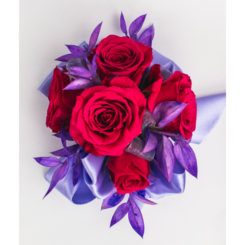 Pink and Purple Passion Corsage - Same Day Delivery