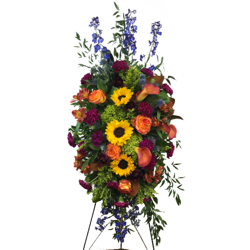 Treasured Memories Standing Spray - Same Day Delivery