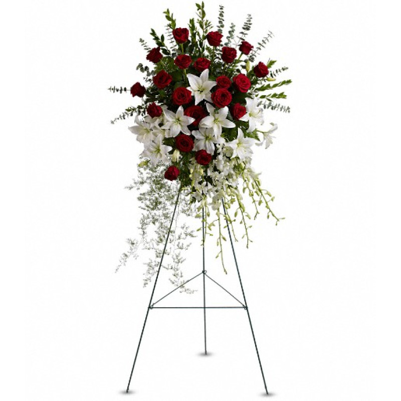 Lily and Rose Tribute Spray - Same Day Delivery