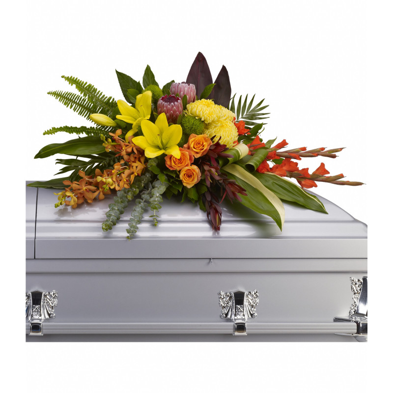 Island Memories Casket Spray - Same Day Delivery