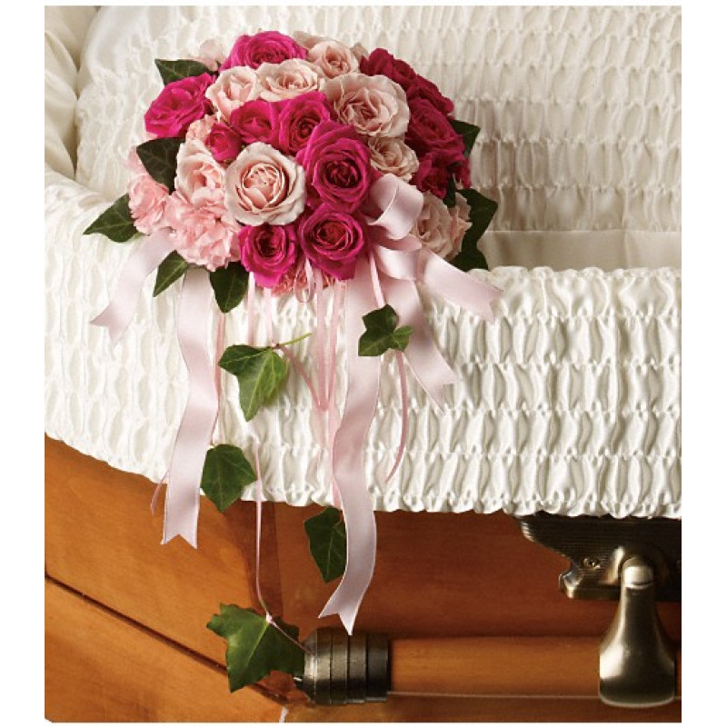 Rose Reflection Casket Insert - Same Day Delivery