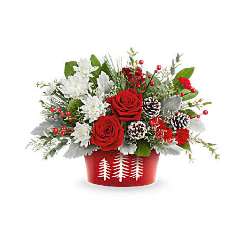 Teleflora Snowy Pines Bouquet - Same Day Delivery