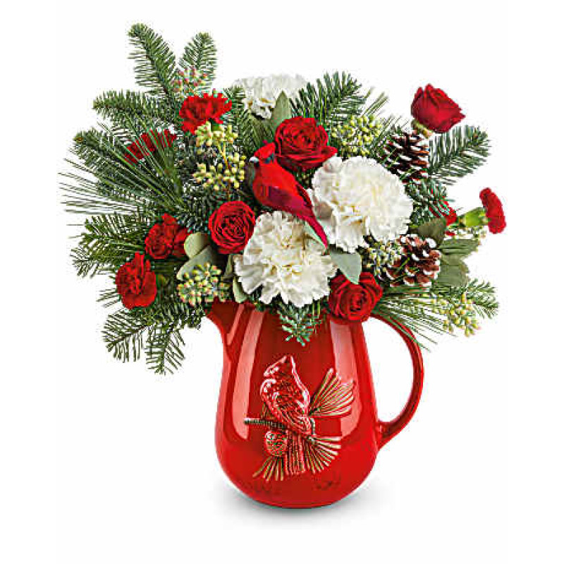 Teleflora Scarlet Cardinal Bouquet - Same Day Delivery
