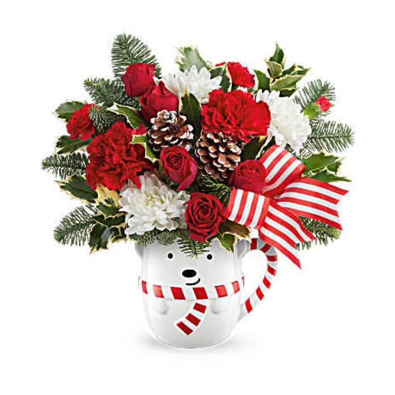 Teleflora Cozy Cub Wish Bouquet - Same Day Delivery