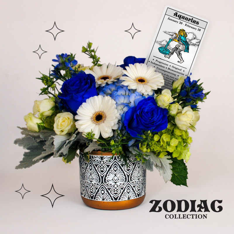 Zodiac Collection AQUARIUS Bouquet - Same Day Delivery