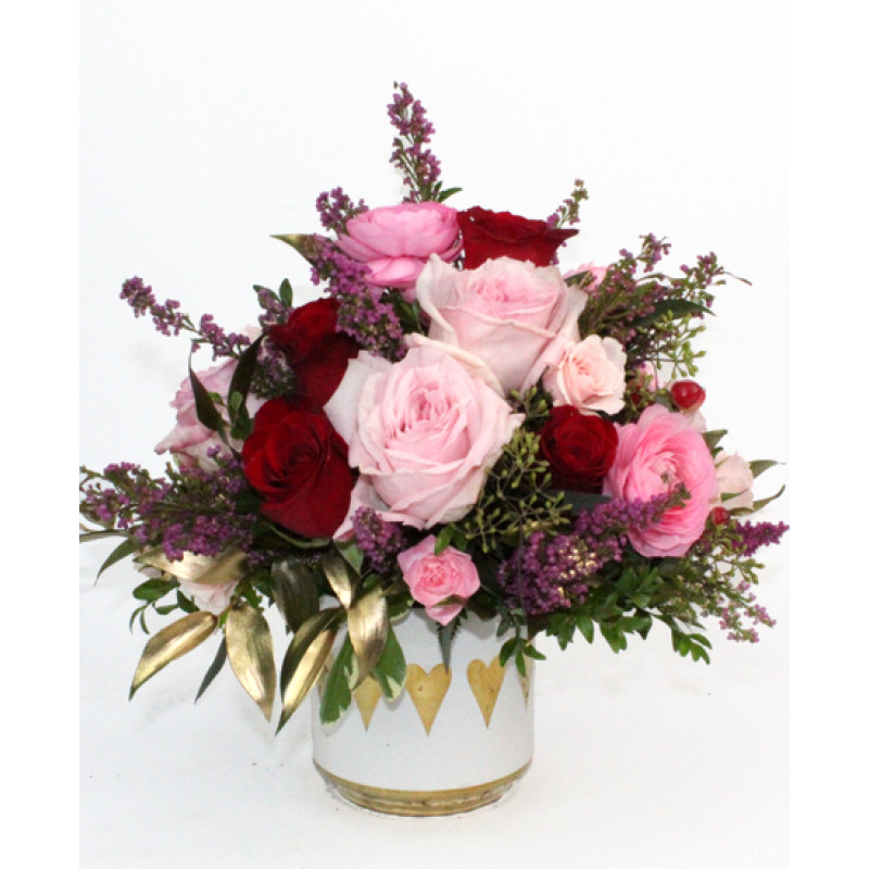 Unique valentine’s day hotel packages Valentines Day Flowers - Blushing Heart Bouquet - Best Florist in