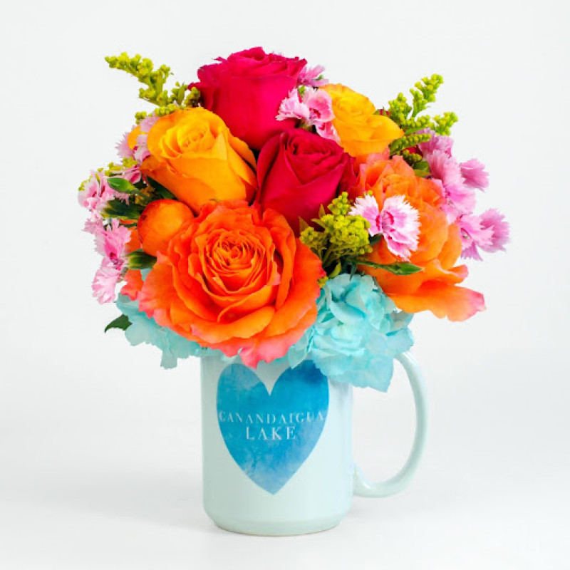 Canandaigua Lake Mug Bouquet - Same Day Delivery