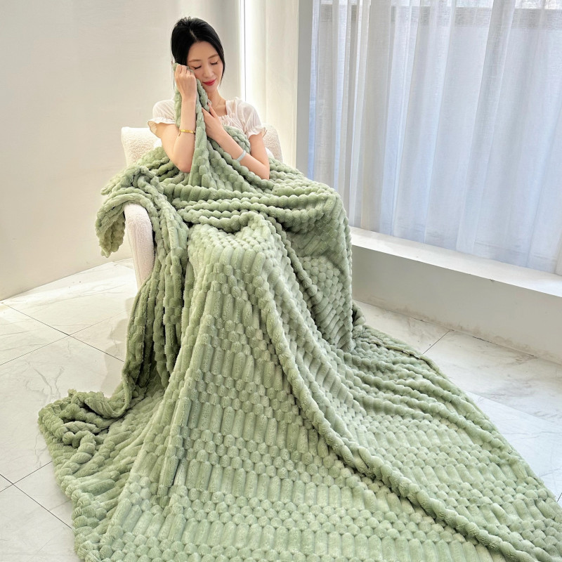 Fluffery Cuddle Blanket Cozy Sage - Same Day Delivery