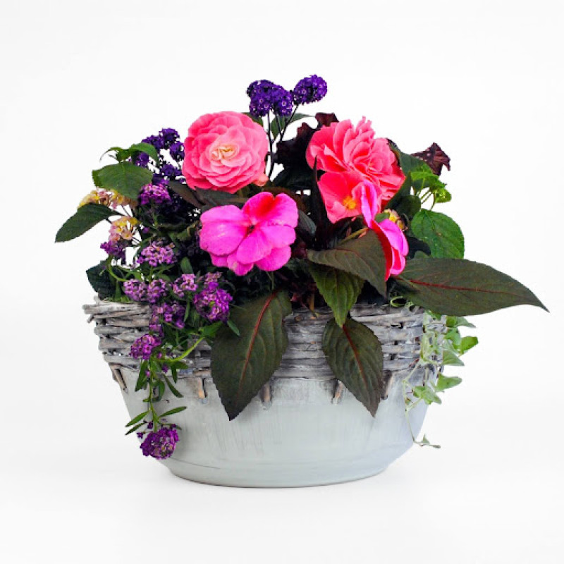 Garden Mosaic Outdoor Porch Planter - Same Day Delivery