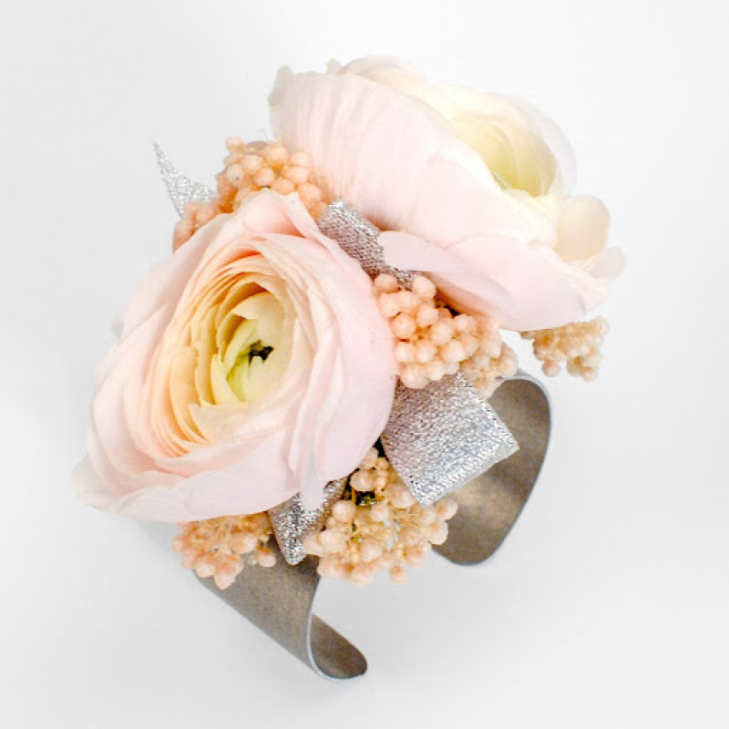 Silver Cuff Ranunculus Corsage - Same Day Delivery