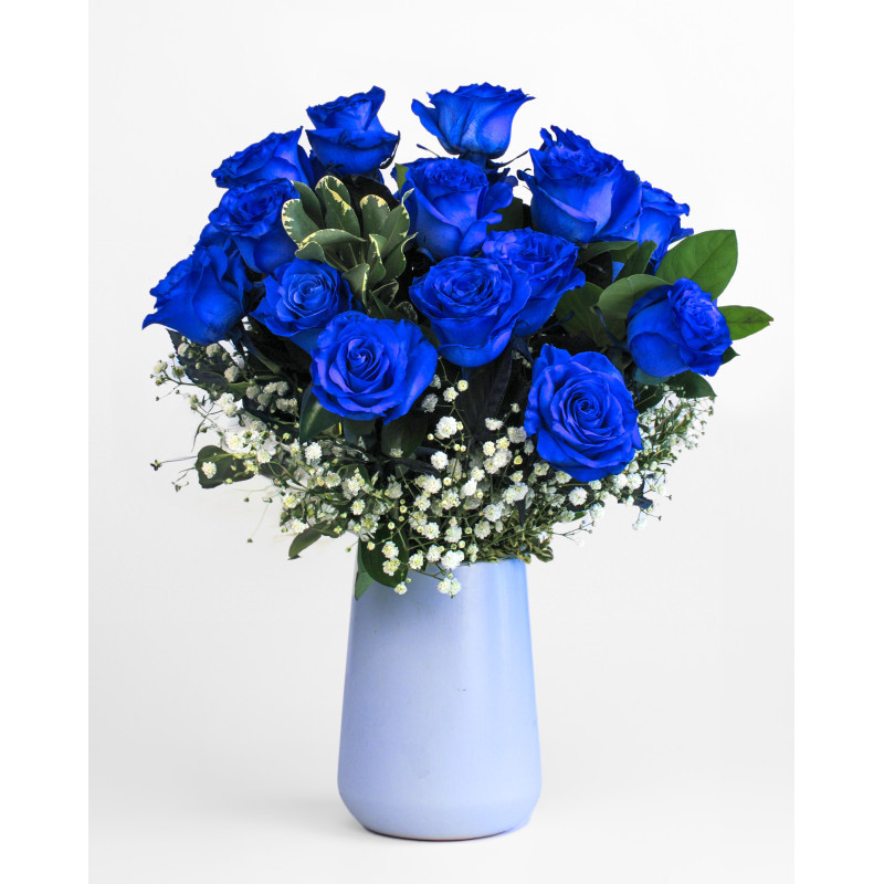 Modern Love Blue Rose Bouquet - Same Day Delivery
