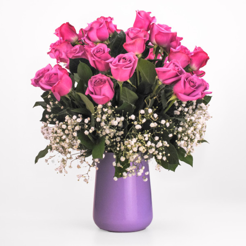 Modern Love Lavender Dozen Rose Bouquet - Same Day Delivery