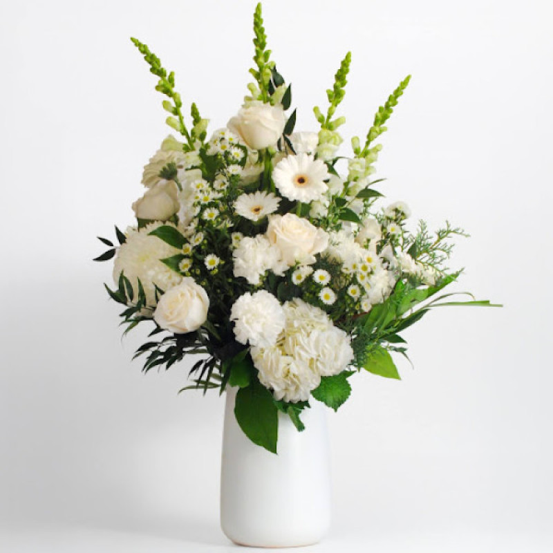 Elegance In White Petite Bouquet - Same Day Delivery